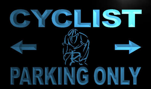 Cyclist Parking Only Neon Light Sign